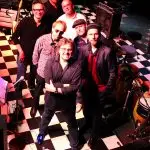 Hausband! auf Karofliesen, Werbung für Konzert am 12.2.26