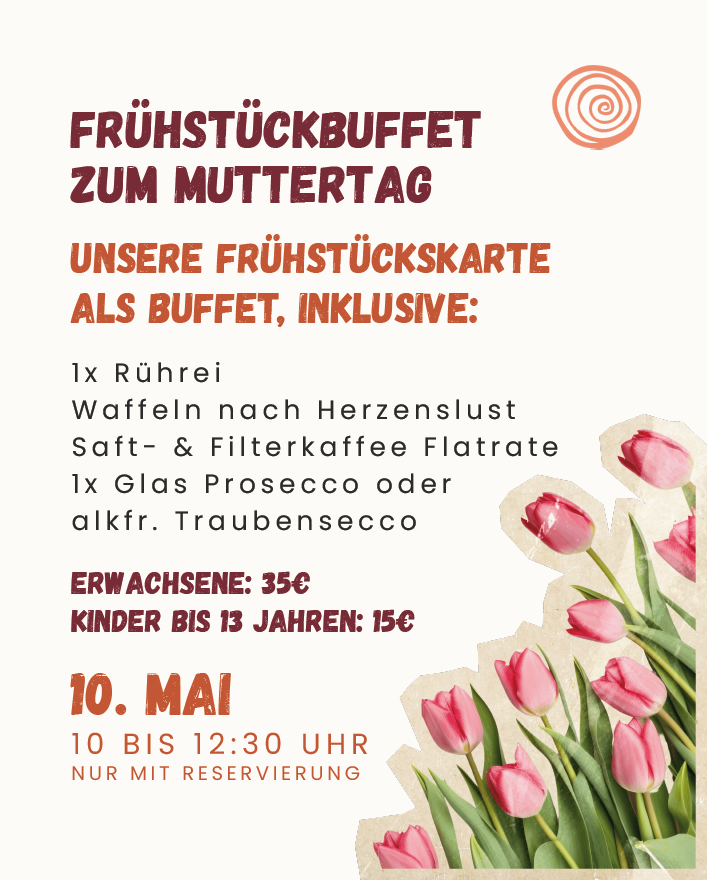 muttertag, frühstück, buffet, 10.mai 2026