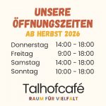 10. September 2026 Neue Öffnungszeiten