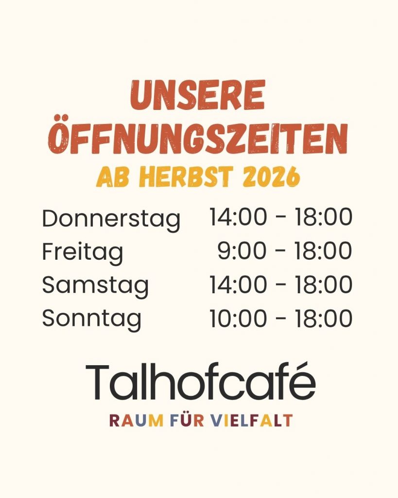 10. September 2026 Neue Öffnungszeiten