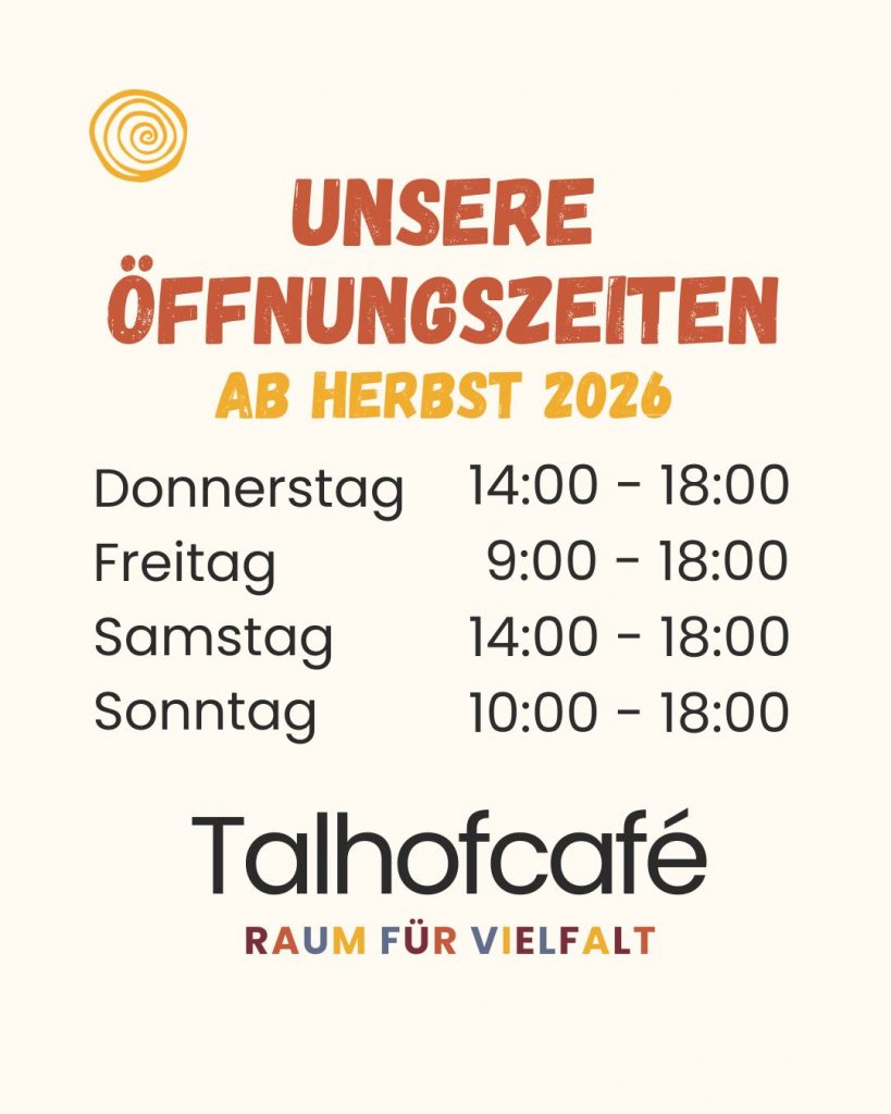 Öffnungszeiten ab Herbst 2026