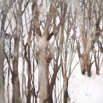 Winterbild Aquarell Sabine Koloska