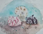 Aquarellkurs Maritimes - Muscheln